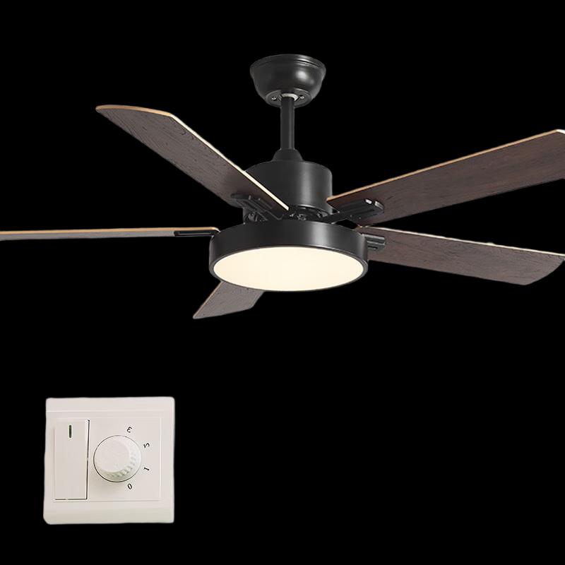 Xuanyong Modern Wood Blade Ceiling Fan with Light