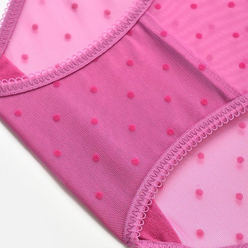 Mybody Women's Polka Dot Jacquard Low-Rise Briefs