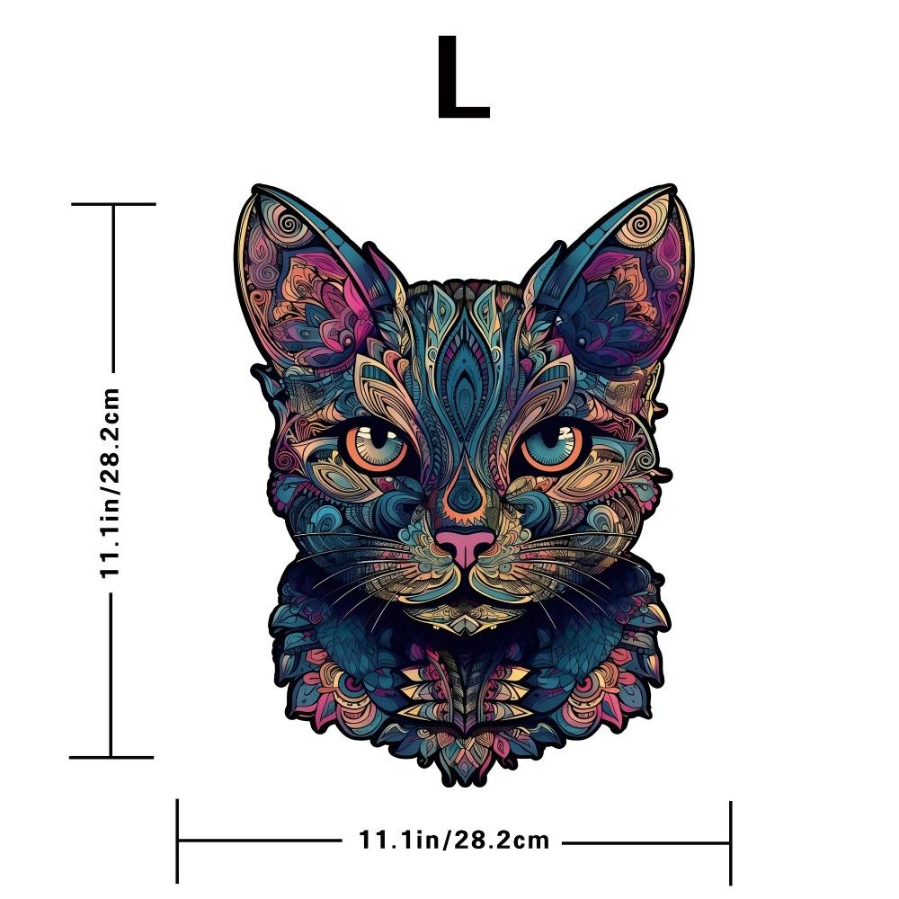 108/178 Pcs Challenging Cat Jigsaw Puzzle 2 Size Animal Shape Puzzles Cat Shape Puzzle  Table Games