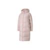 Long Warm Knee-Length Down Jacket Women Outerwear Pink 585107-15