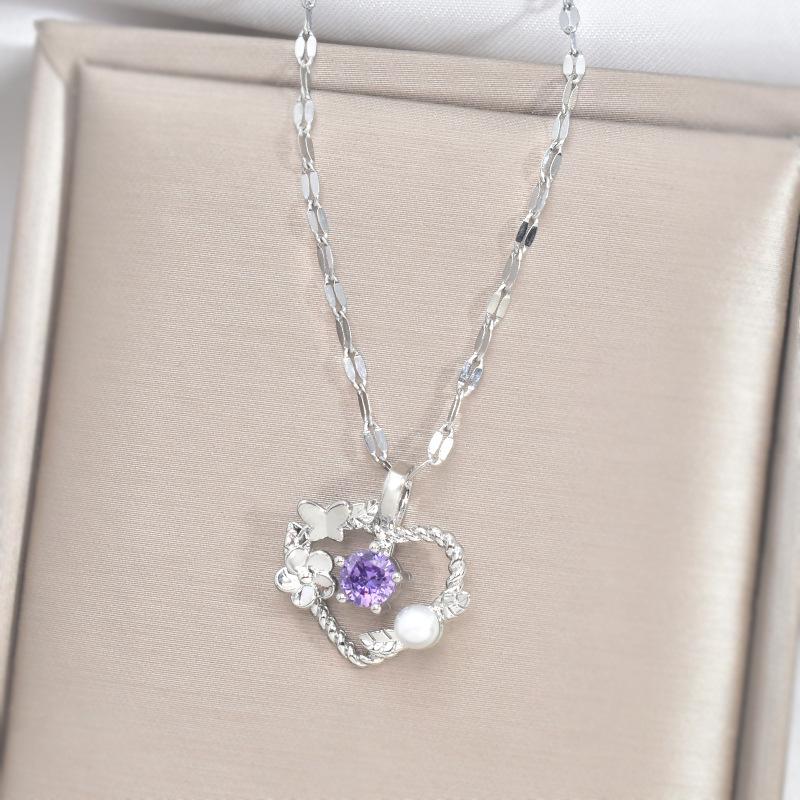 

Love Necklace Women S High Sense Trendy Versatile Flower Jewelry