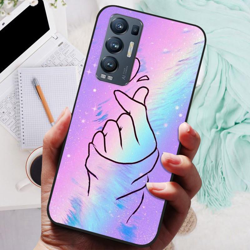 For OPPO Find X3 Neo Case Black Cover Lion Wolf Silicone Soft Back Cases For OPPO Find X3 Lite Phone Case Reno 5 Pro Plus 5G