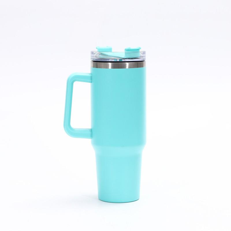 Large Capacity 40oz Stainless Steel Travel Mug With Straw Lid Vacuum Insulated Car Office Outdoor Use