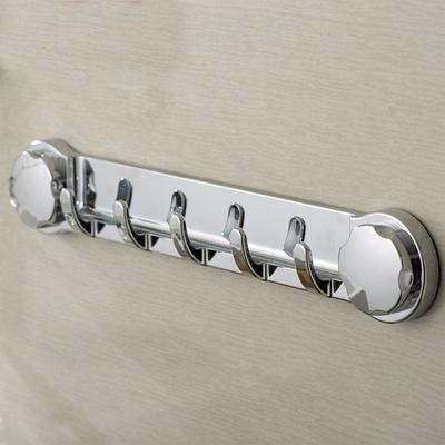 1 τμχ Ασημένια κρεμάστρα με 5 γάντζο ράφι για παλτό με γάντζο Βάση τοίχου Γάντζοι αποθήκευσης κουζίνας Μπάνιο