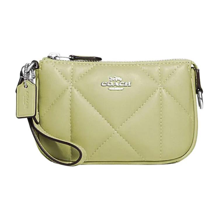 

Новый клатч-конверт COACH Nolita из овчины, коровьей кожи, мини-женский, светло-лаймовый, CJ523-SVM97 15.0*3.6*9.9CM