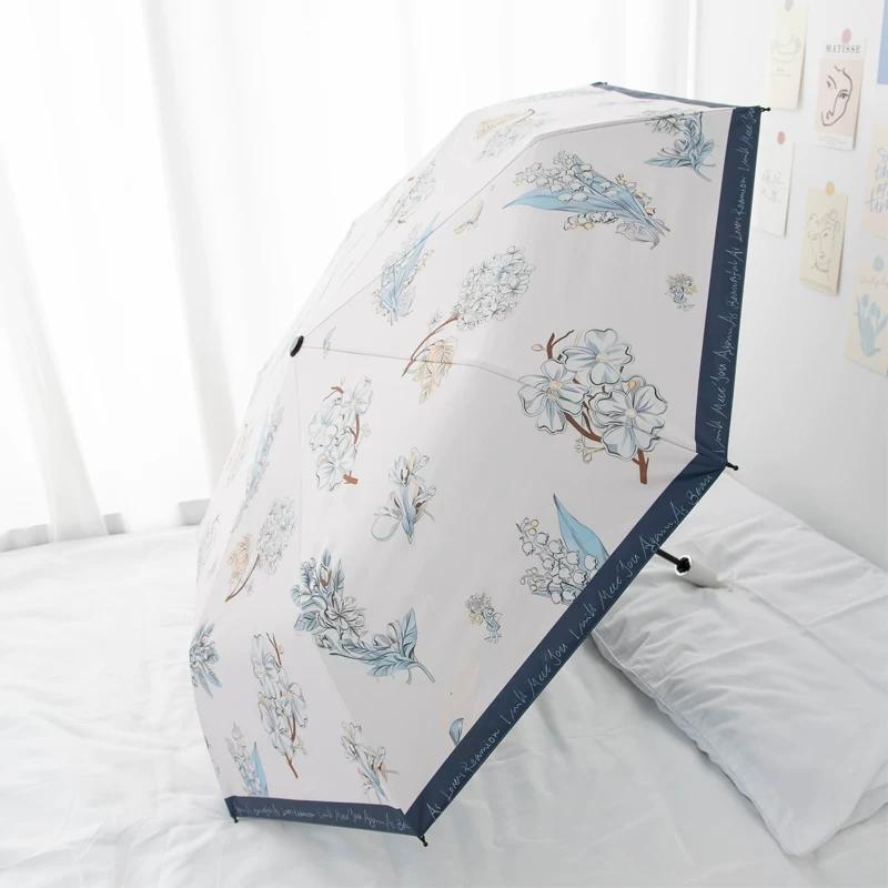 INS Style French Umbrella Women's Dual-Use Niche Style Sun Protection Umbrella Summer Retro Good-looking Automatic Sun Umbrella