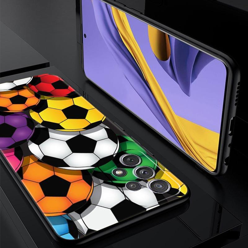 Soccer Ball Football Phone Case For Samsung Galaxy A13 A51 A71 A41 A31 A21S A11 A03S A12 A32 A52 A22 A23 A33 A53 A73 5G Cover