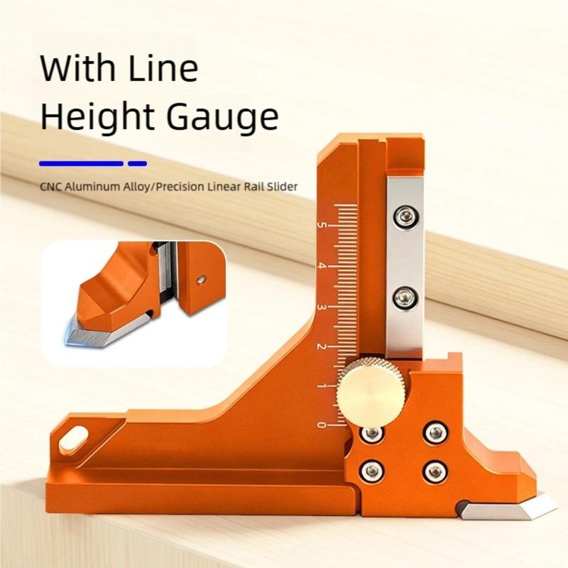 High Accuracy Aluminum Scribing Height Gauges Easy to Use for Accurate Measurement in Woodworking & Industrial Tasks