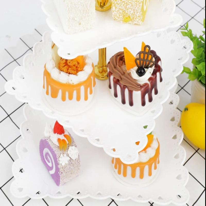 Detachable Cake Stand Plate Wedding Birthday Party Pastry Cupcake Fruit Plate Dishes and Plates Sets Ceramic Plate Sushi Rack