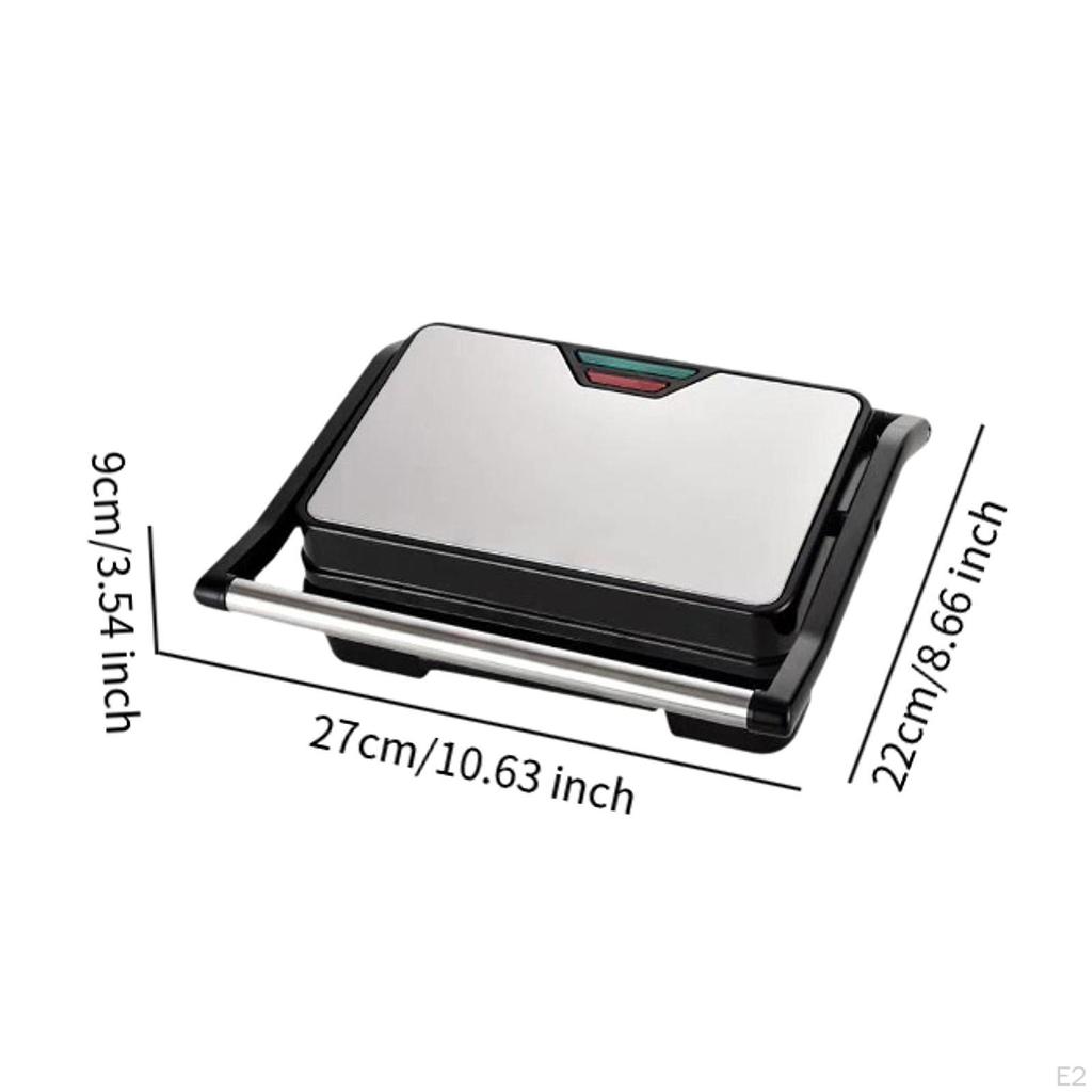 Presse à panini électrique compacte 750 W pour sandwichs, fromages, steaks, petit-déjeuner