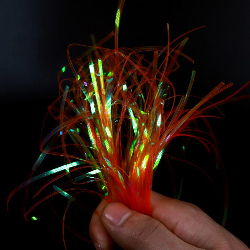 2Bag 2mm UV Flashabou Holographic Tinsel Stonefly Nymph Back Jig Body Wrap Lure Fishing Fly Tying Material