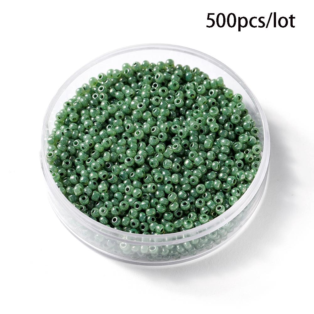 500/800Pcs/Lot 2/3mm Candy Color Glass Seed Beads Cute Bulk Small Bead Bracelet Handicraft for DIY Jewelry Making Accessories