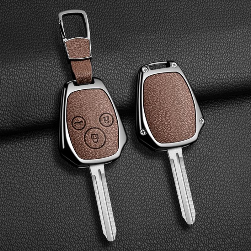Car Key Case Cover Zinc Alloy Leather For Honda Vezel City Civic 4D Br-V Hr-Vcrv Pilot Accord Jazz Jade Crider Accessorie