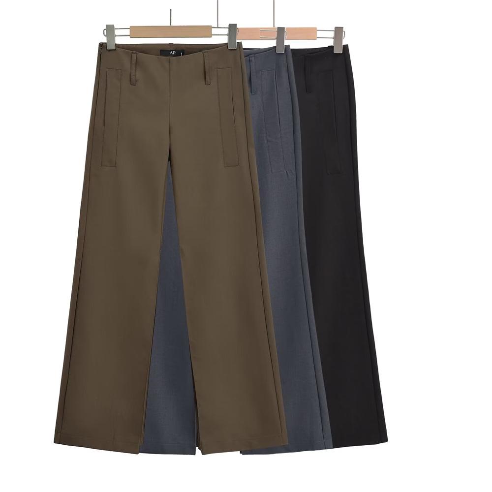 Herbst Modische Damen Low-Waist Gerade Bein Lässige Anzugshose