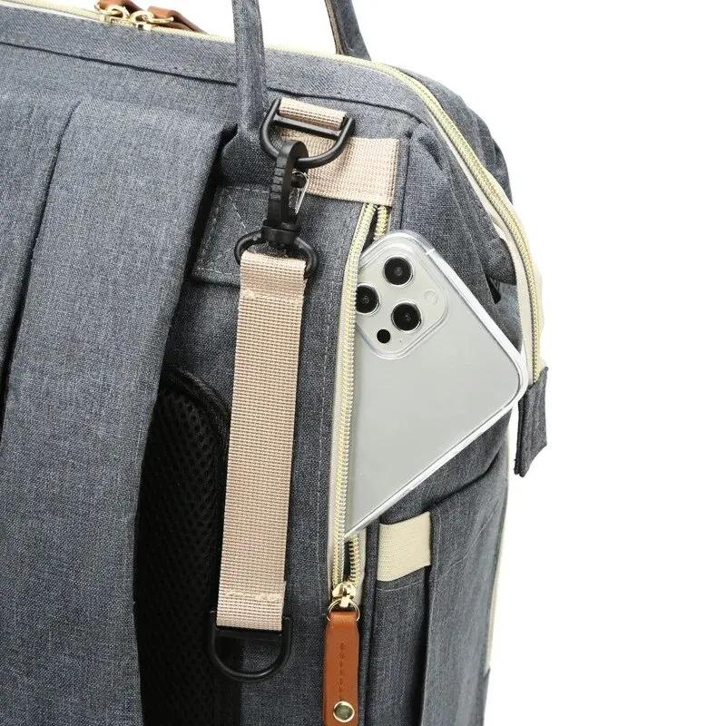 Multifunctional Diaper Bag Backpack for Mom Travel Baby Care Bag with USB Charging