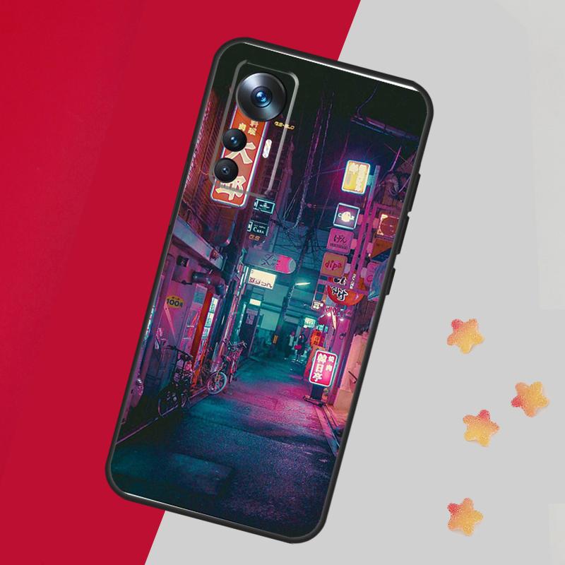 Japanese Night City Aesthetic Case For Xiaomi 15 14 13 Ultra 11T 12T 13T 14T Pro Cover For POCO X7 X6 X3 X5 F5 F6 F7 Pro