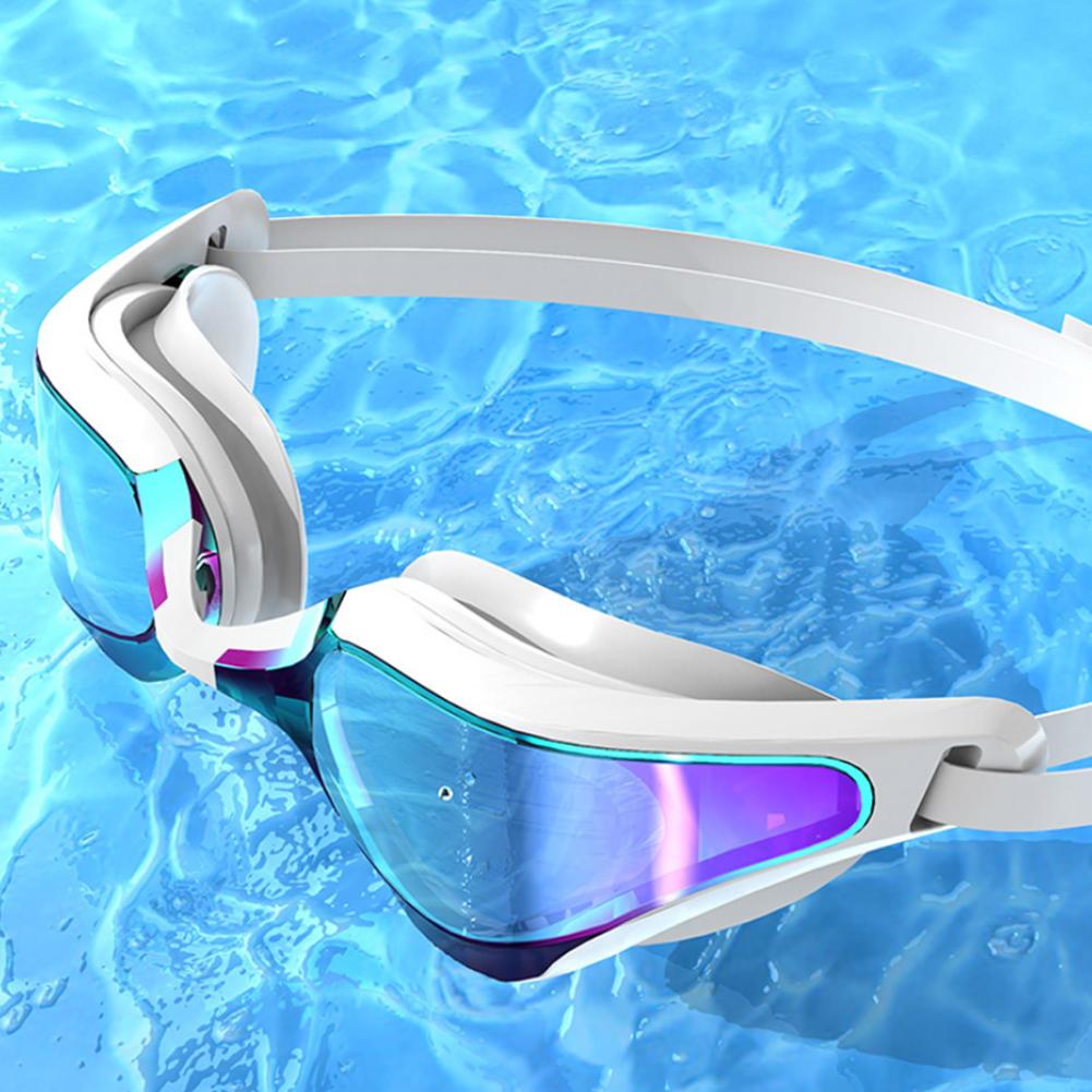 Professional Swim Glasses Anti-Fog Swim Sports Eyewear Adjustable Wide View Swim Goggles UV Protection for Women Men