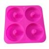 Formă silicon pentru tort Patru forme mari de gogoși Formă gogoșă 10CM Formă de copt Rezistentă la temperaturi înalte Hârtii pentru brioșe Formă cakepop