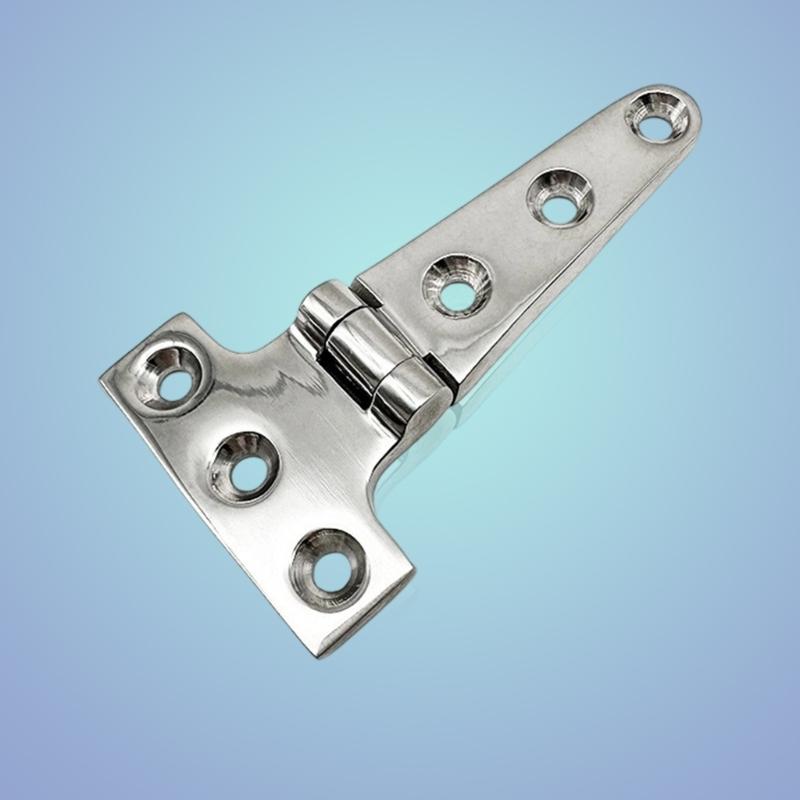 2 Stück Stahl T Scharnier Starkes Türscharnier Korrosionsbeständiges Metallscharnier für Außenbereich Marine Schrank Möbelbeschläge