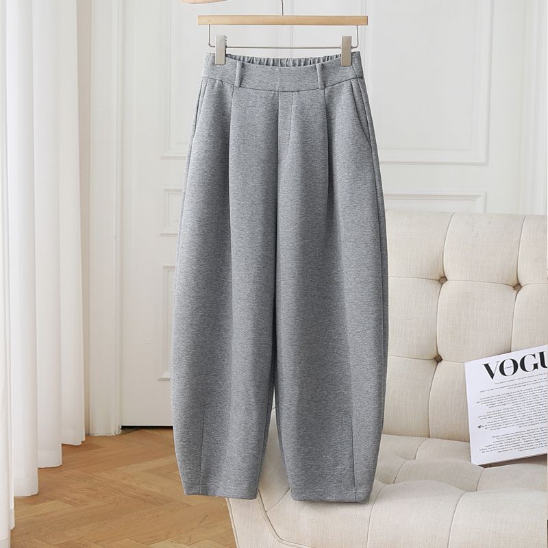 

Matchet Pants Women s Spring/Summer 2025 New Arrival Modal Cropped Casual Pants High Waist Slimming Harem Pants Gray Balloon Pants Grey L