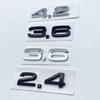 2026 For Wsx1 A4 A5 A6 A7 A8 Q3 Q5 Q7 3D 2.4 3.6 4.2 Car Trunk Logos Number Sticker ABS Badges Rear Door Stickers Accessories