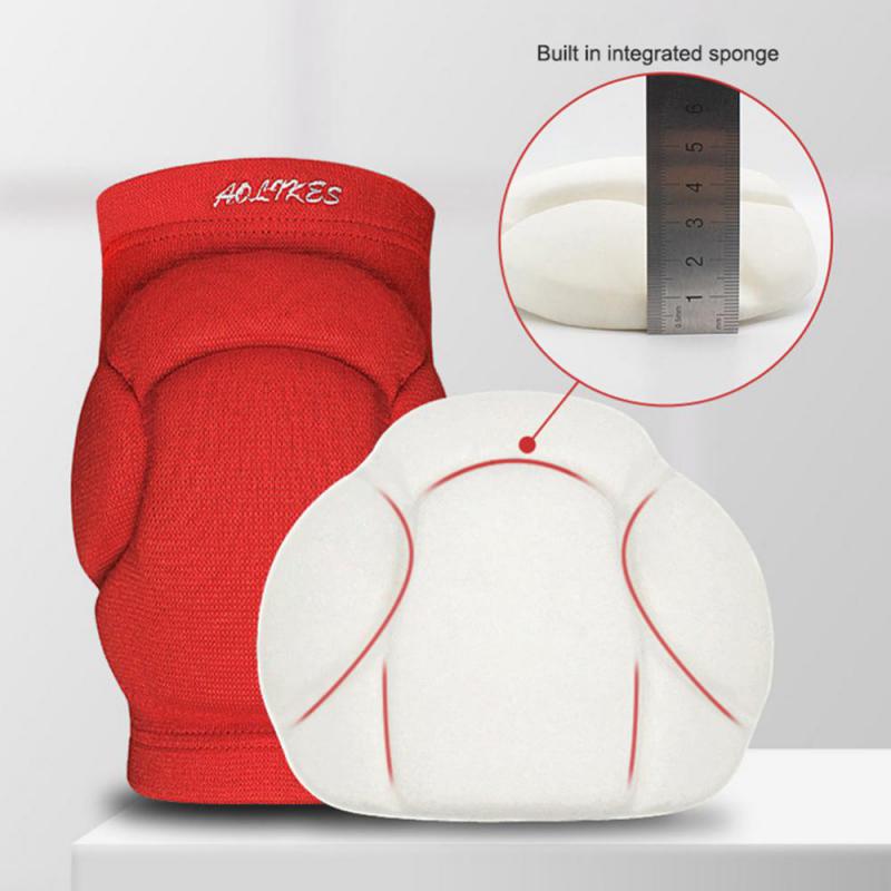 1 Pair Sports Thickening Knee Pads Volleyball Extreme Sports Kneepad Brace Support Dancing Yoga Elastic Knee Protector