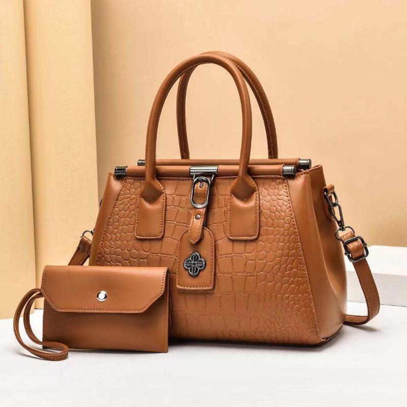 Women Messenger Bags Fashion Women Shoulder Bags Handbag PU Leather Totes Women's Composite Bag Embossed Solid Female Handbag