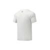Li Ning Running Collection T Shirts Men's Standard White Crew Neck Moderate Straight Fit ATSR489-2