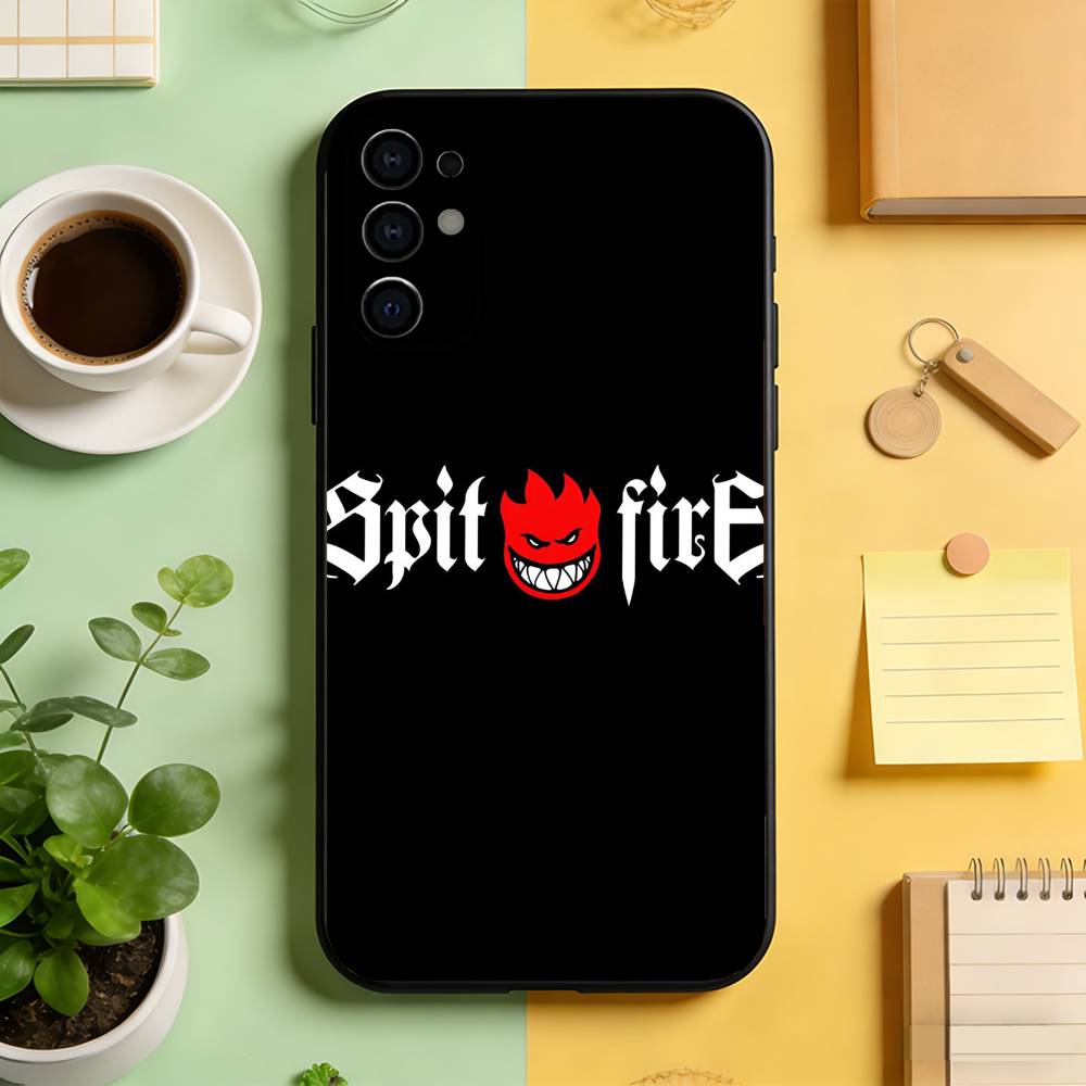 

S-Spitfire cool Wheels Phone Case For Samsung S25,S24,S21,S22,S23,S30,Ultra,S20,Plus,Fe,Soft Silicone Black Cover Samsung S235G
