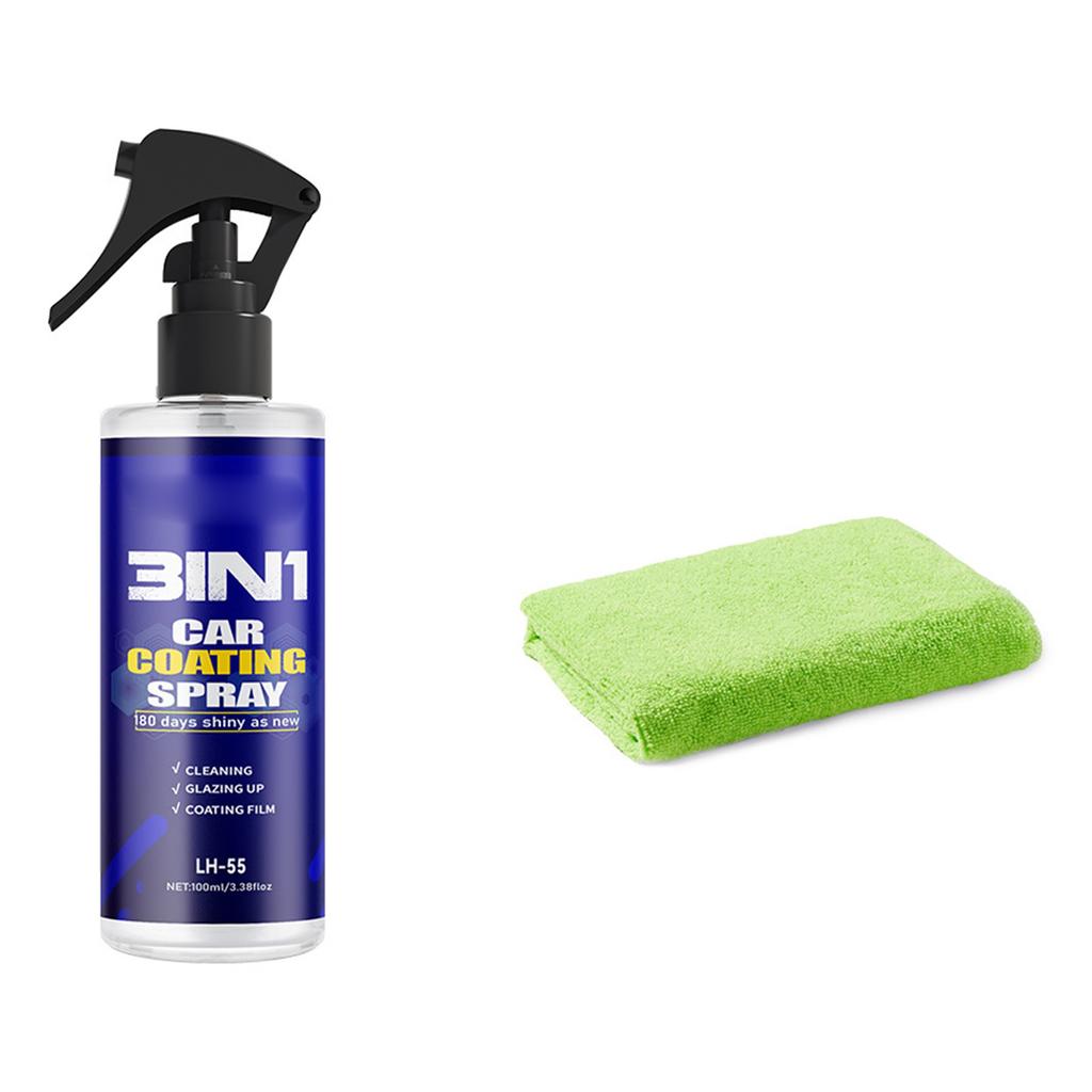 Automóvel Agente de Nano Revestimento de Ação Rápida Revestimento em Spray Revestimento Manual Cera Revestimento de Superfície de Pintura Líquido Cristalizador Lubrificante e Brilhante 100ML