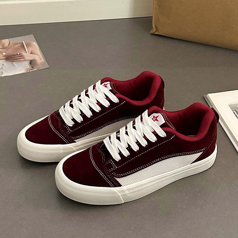 

Мужская и женская спортивная и повседневная парусиновая обувь 38 бордовый