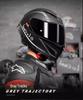 Unisex Carbon Fiber Full-Face Motorcycle Helmet with Bluetooth & Anti-Fog, 3C Certified for All Seasons