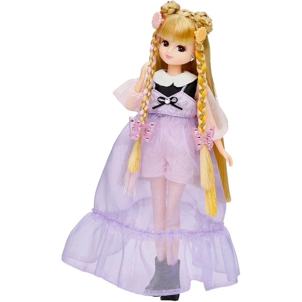 Takara Tomy Licca-chan Doll Exterika-chan Pink Deluxe Dress-Up Toy for Ages 3 and Up