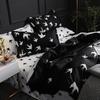 3pcs Couple Duvet Cover with Pillow Case Nordic Comforter Bedding Set Quilt Cover Queen/King Double or Single Bed