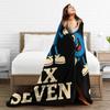 Warm Blanket Travel 67 Six Seven 6 7 Funny Italian Brainrot Gaming Meme Throw Blanket  Flannel Bedspread For Bedroom Bed Cover