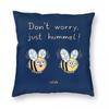 Don'T Worry Just Hummel Bumblebee Square Pillowcase Polyester Linen Velvet Printed Zip Decorative Throw Pillow Case Room Cover
