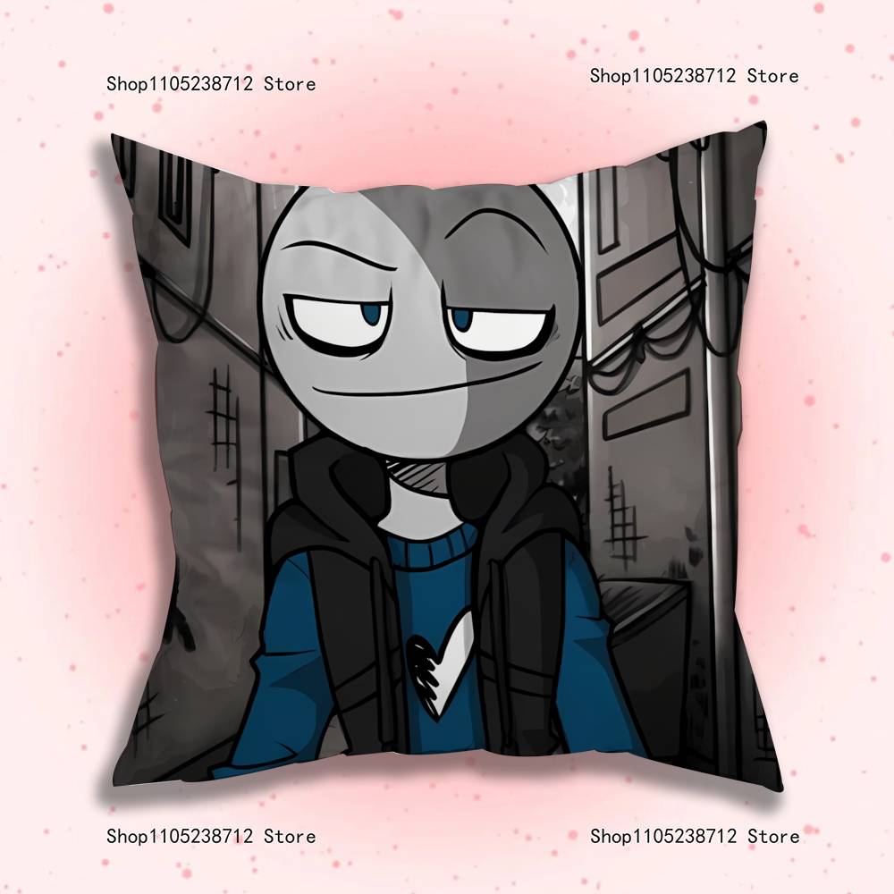 Peter Y-Your B-Boyfriend Pillow Covers Cartoon Sofa Decorative Home Double-sided Printing Short Plush Cute Cushion Cover