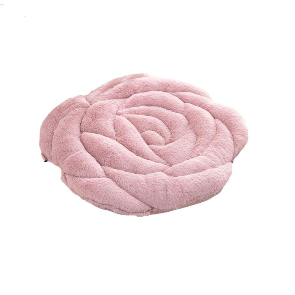 Quilted Seat Cushion Thickened Tatami Sofa Cushion Home Decoration Rose Shaped Chair Cushion  Floor