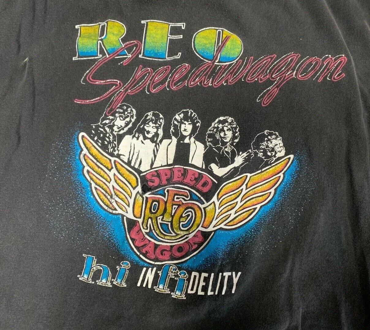 Vintage REO Speedwagon High Infidelity Concert T-shirt L