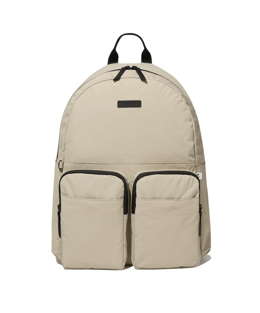 Covernat Two-Pocket Daily Backpack Beige