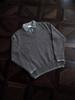 Herren V-Ausschnitt Retro-Stil Strickoberteil - Fake Zweiteiler, Winter Kragen, Lockerer Schnitt