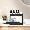 Adjustable Height Under Sink Organizers and Storage, Pull Out Cabinet Organizer 2 Tier Slide Out Shelf Under Cabinet Storage, Under Sink Organize