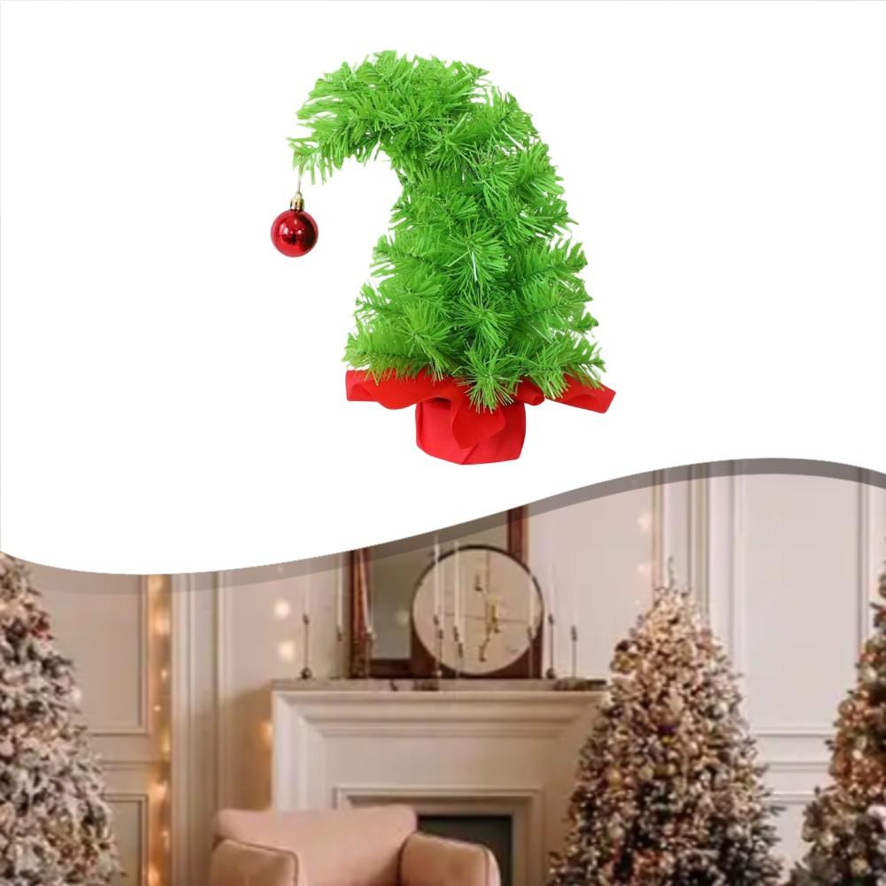 Christmas Tree Ornament PVC Desktop Ornament Flexible Branches