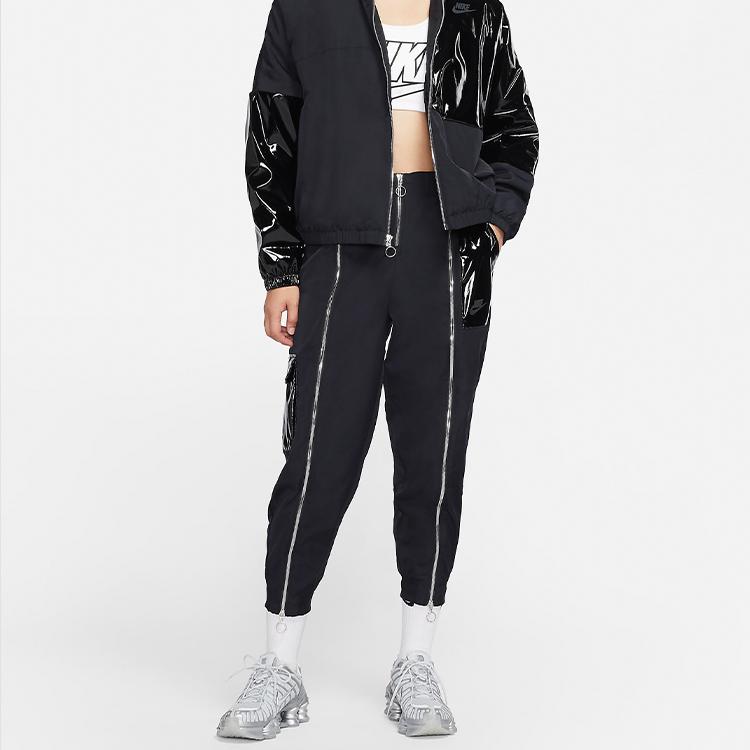 Nike Sportsklær Icon Clash Vevde Trackbukser med Glidelås Dame Underdeler Svart CU6926-010