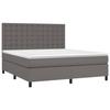 VidaXL Slatted Bed Base with Mattress and LED, Upholstered Bed, Double Bed, Adult Bed for Interior Bedroom, 3135961