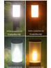 Stainless Steel LED Garden Lights - Waterproof Outdoor Cylindrical Ground Lights for Villas and Courtyards.