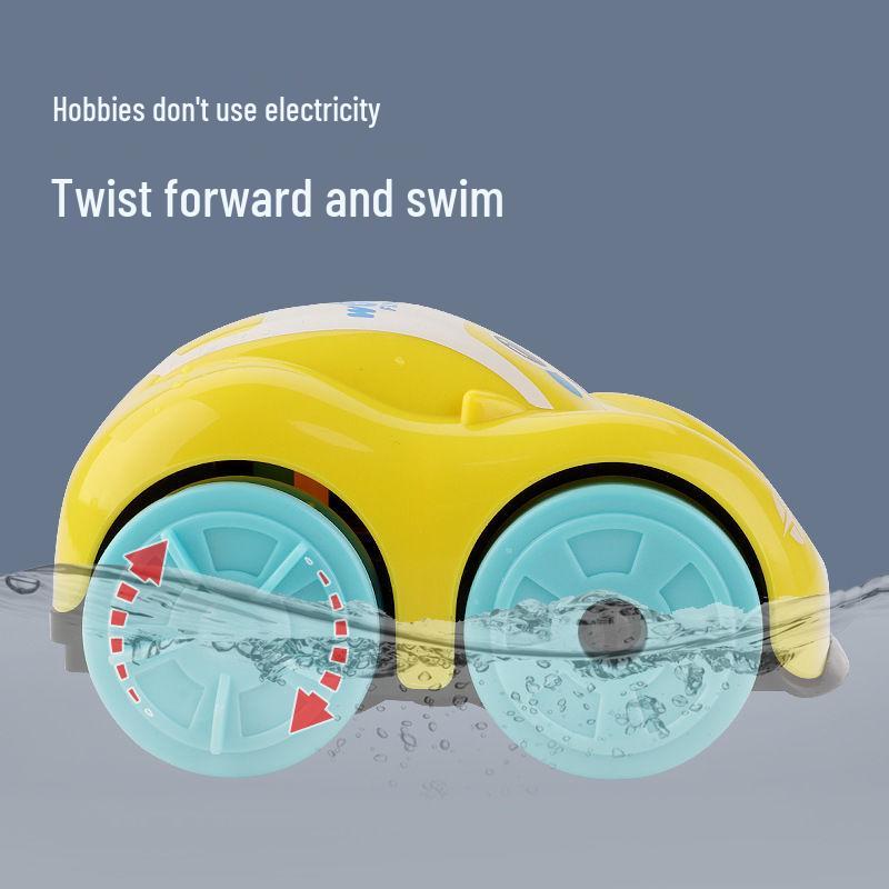 Amphibious Inertia Toy Car for Kids' Water Play – Baby Bath Model