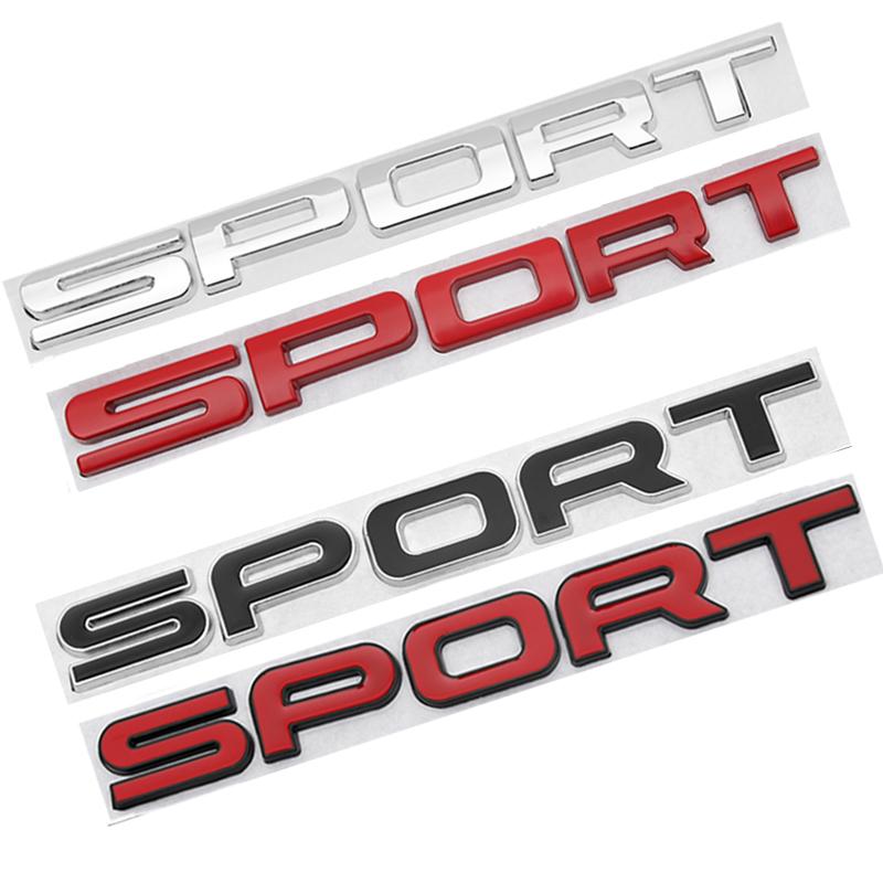 High Quality 3D SPORT Letter Metal Emblem Badge Decals Fit For Land Range Rover SV Car Rear Trunk Trim Sticker