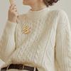 1PC Knitted Fabric Buckle Exquisite Clothing Accessories Rural Style Natural Style Sweater Buckle Elegant Wooden 10 Styles