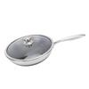 Frying Pan 316 Stainless Steel Compound Pot Bottom Anti Stick Double Sided Honeycomb Universal